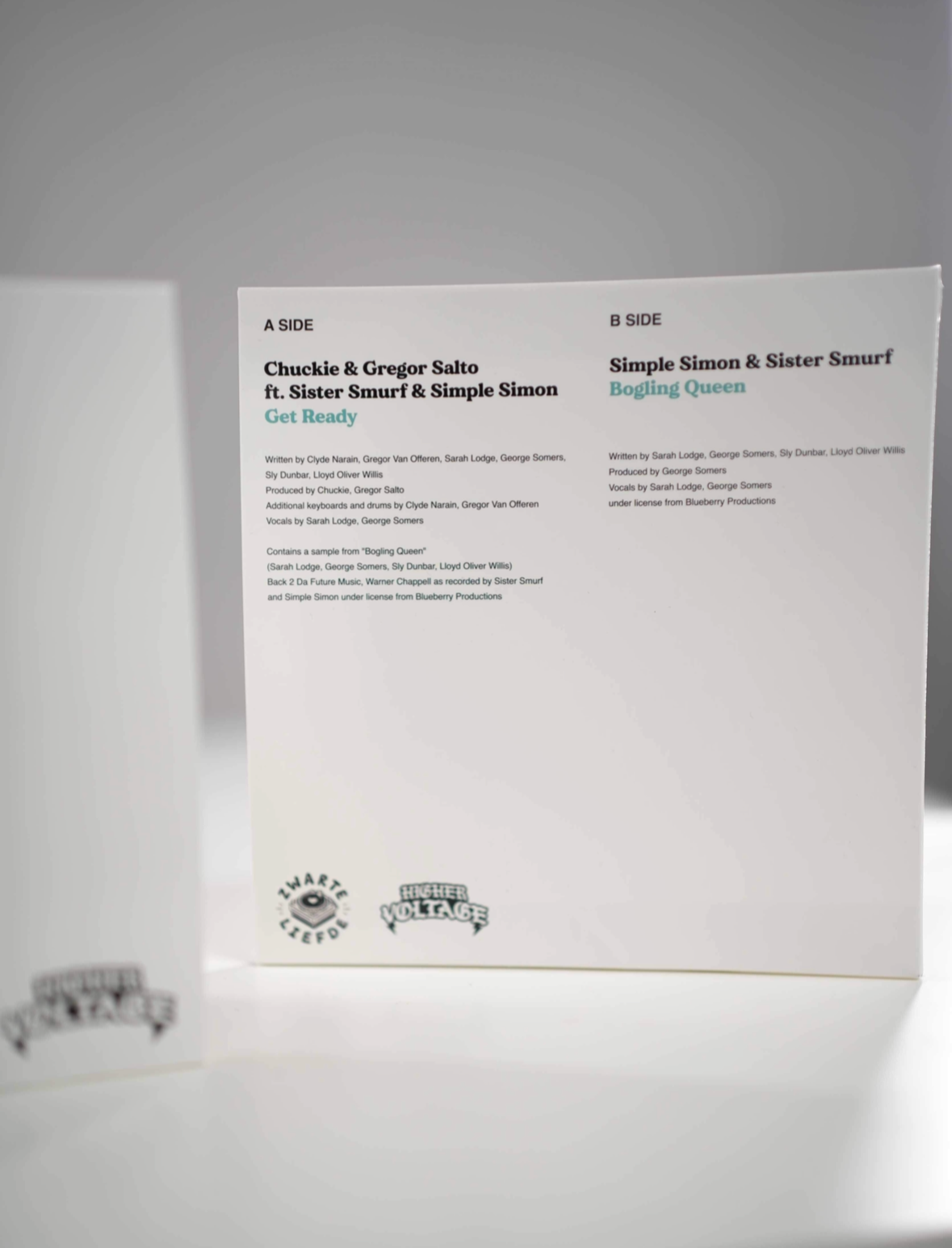 7 Inch Vinyl (limited edition) - Chuckie & Gregor Salto ft. Sister Smurf & Simple Simon - Get Ready
